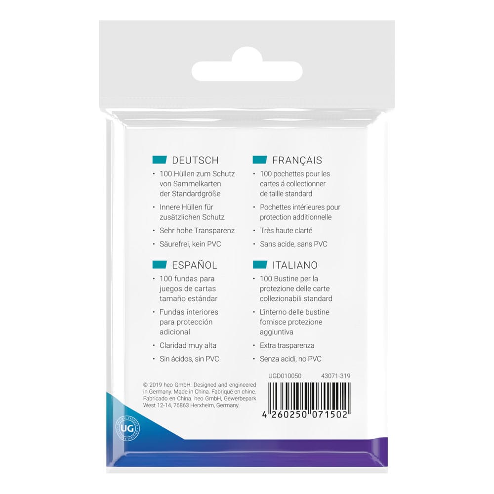 Ultimate Guard Precise-Fit Sleeves Standardgröße Transparent (100)